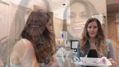 Greer gets white teeth...and Beth does it! 