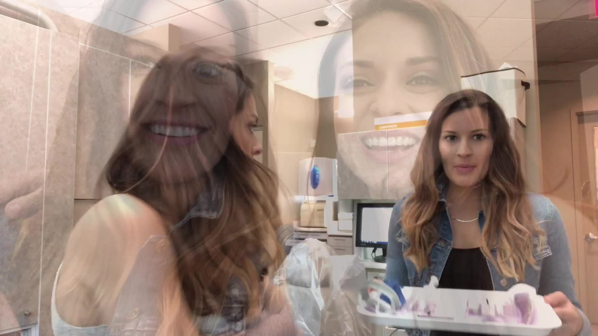 Greer gets white teeth...and Beth does it! 
