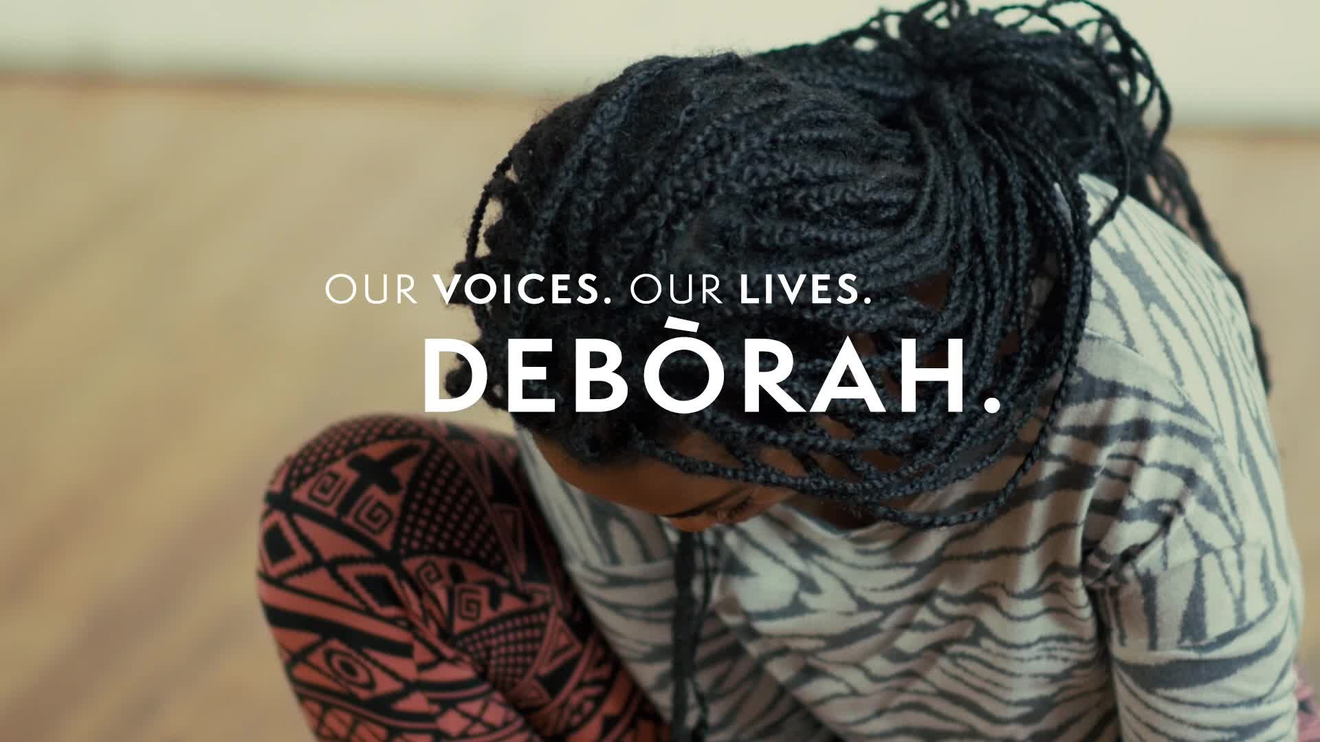 Our Voices. Our Lives. presents DEBORAH AODO HUGHES. 